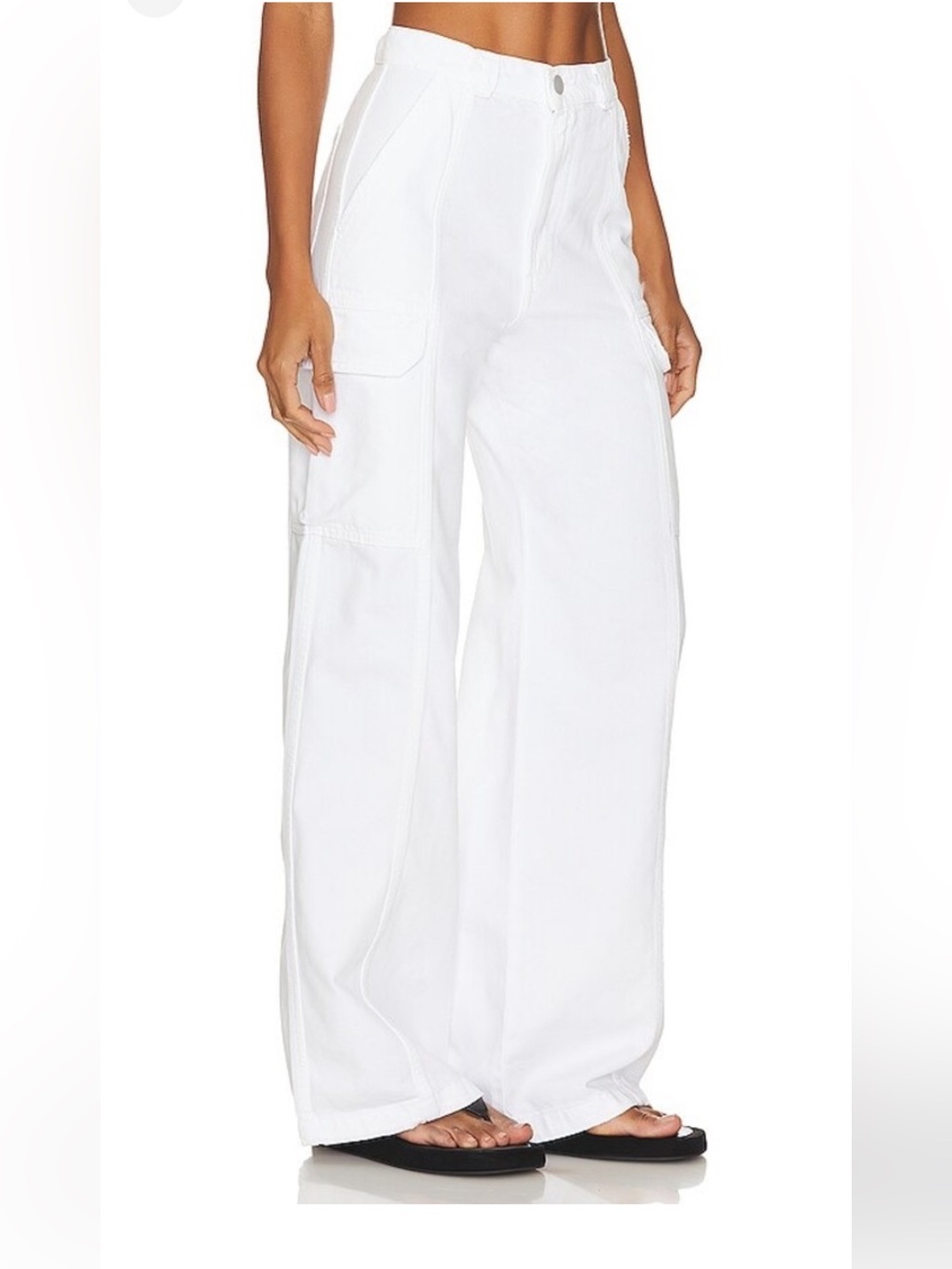 Hudson wide leg cargo high rise